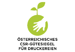 Logo: Österreichisches CSR-Gütesiegel für Druckereien